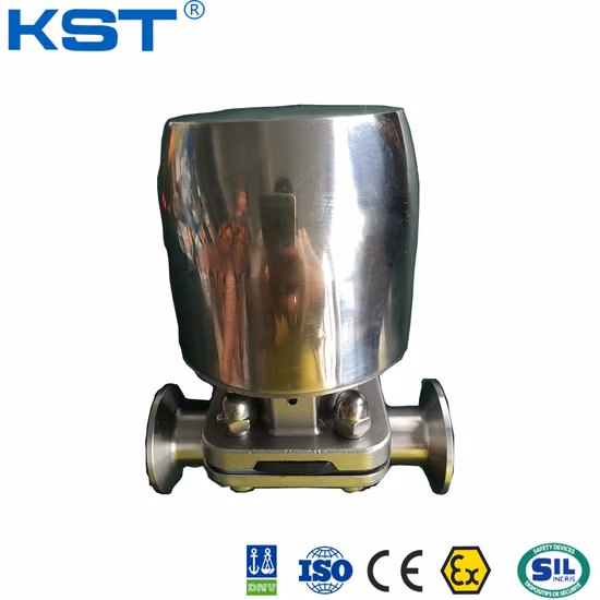 DIN/3A/Bpe vanne sanitaire vanne en acier inoxydable pneumatique à bille/papillon/check/diaphragme/siège de déviation/vanne d'échantillonnage avec certificat FDA